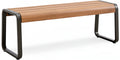 Technische Titel: "Moderne Houten Bank met Staalframe"