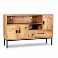 Technische Titel: "Moderne Houten Dressoir met Open Plank en Opbergruimte"